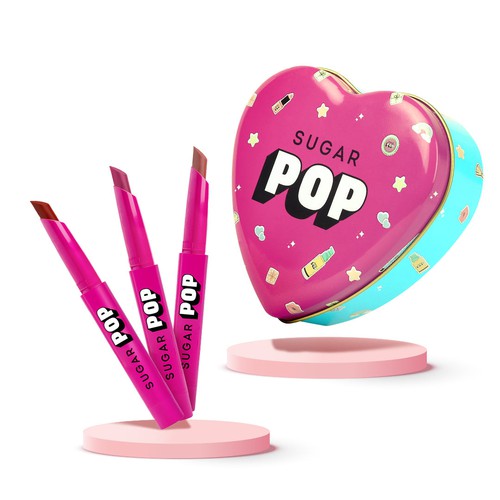 3 Kissproof Lipsticks + Heart Box (POP799)