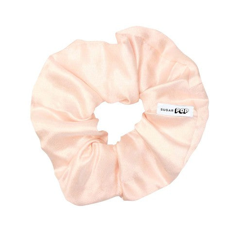 Baby Pink Satin Scrunchie