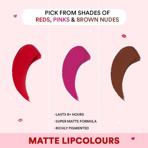 Matte Lipcolour Set of 3 (+free gift box)