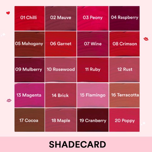 Matte Lipcolour Set of 3 (+free gift box)