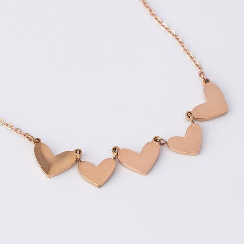 Mini Hearts Reversible Necklace