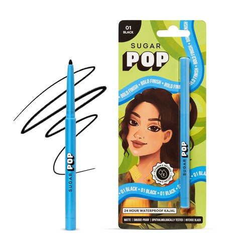 SUGAR POP 24 Hour Waterproof Kajal - 01 Black