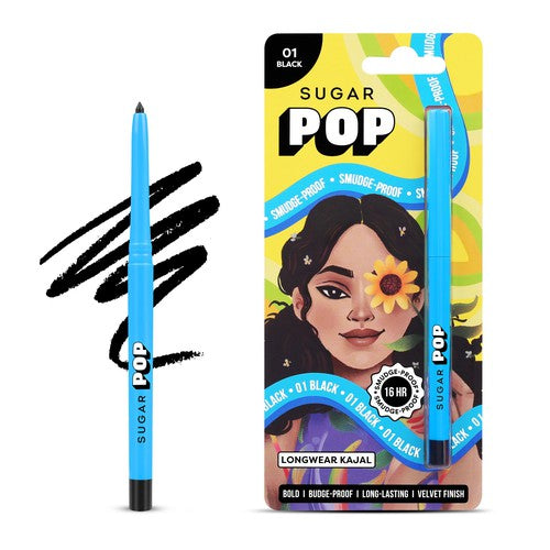 SUGAR POP Longwear Kajal - 01 Black