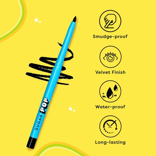 SUGAR POP Longwear Kajal set of 3 (Black + Blue + Brown)