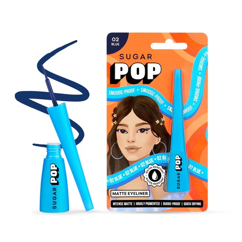 SUGAR POP Matte Eyeliner - 02 Blue