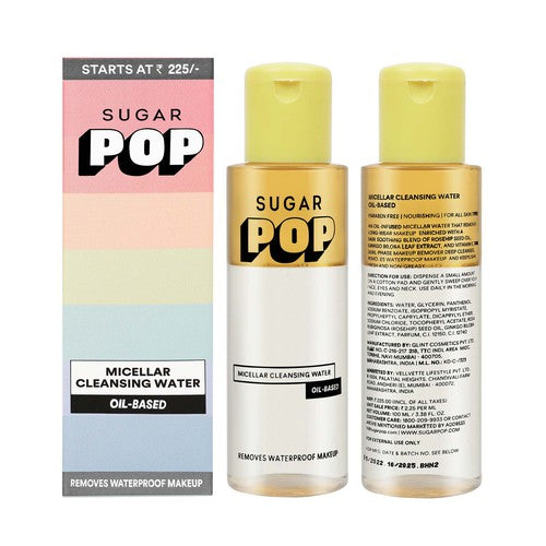 SUGAR POP Micellar Cleansing Water - Oil Infused
