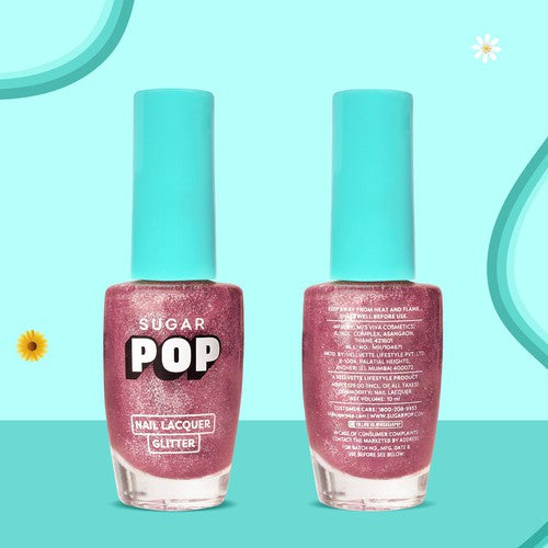 SUGAR POP Nail Lacquer Glitter 08 Cherry Blossom