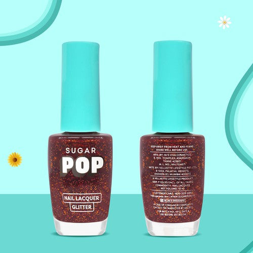 SUGAR POP Nail Lacquer Glitter 09 Ruby Glaze