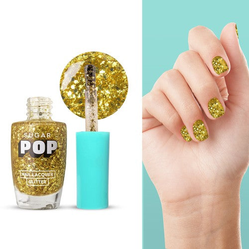 SUGAR POP Nail Lacquer Glitter 10 Gold Rush