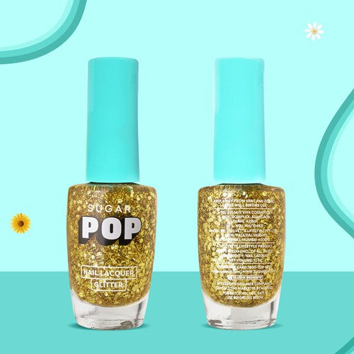 SUGAR POP Nail Lacquer Glitter 10 Gold Rush
