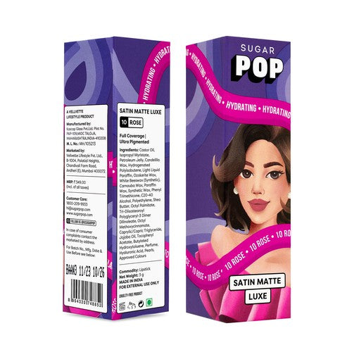SUGAR POP Satin Matte Luxe 10 Rose