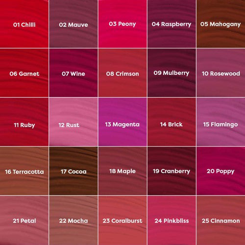 Set of 3 Matte Lipcolour