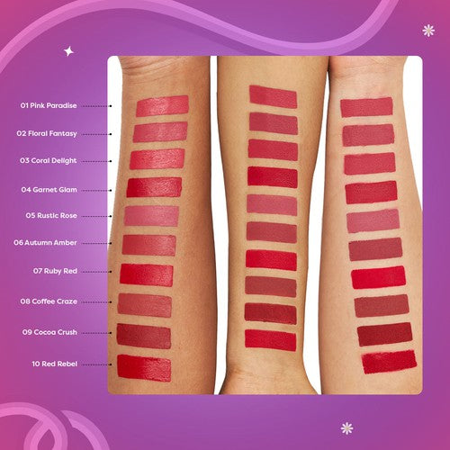 Set of 5 Ultrastay Transferproof Lipstick + Fancy Lipstick Holder