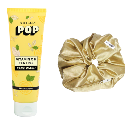 VITAMIN C & Tea Tree Face Wash + Golden Yellow Scrunchie (GWP)