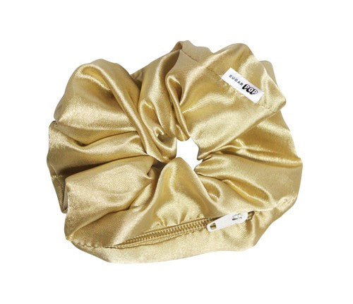 Golden Yellow Satin Scrunchie