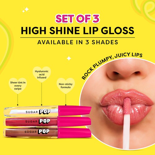 High Shine Lip Gloss - Set of 3
