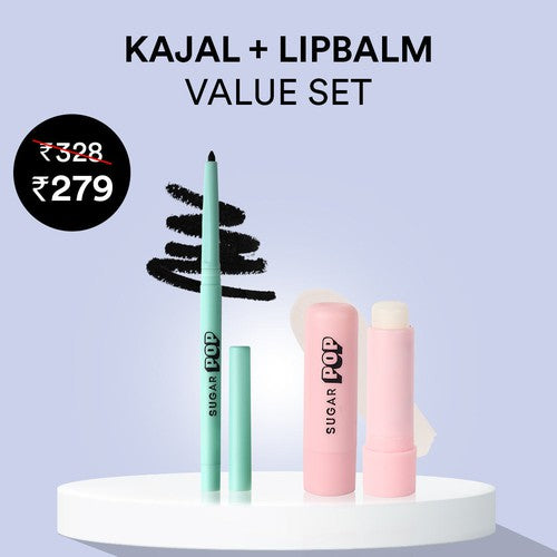 Kajal + Lip Balm Value Set (Bonus)
