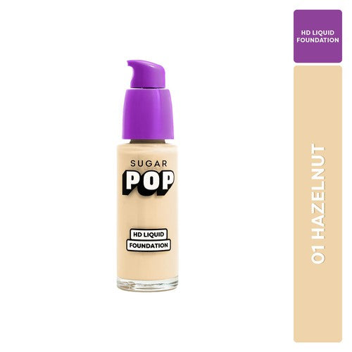 SUGAR POP HD Liquid Foundation 01 Hazelnut
