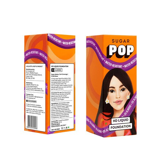 SUGAR POP HD Liquid Foundation 05 Almond