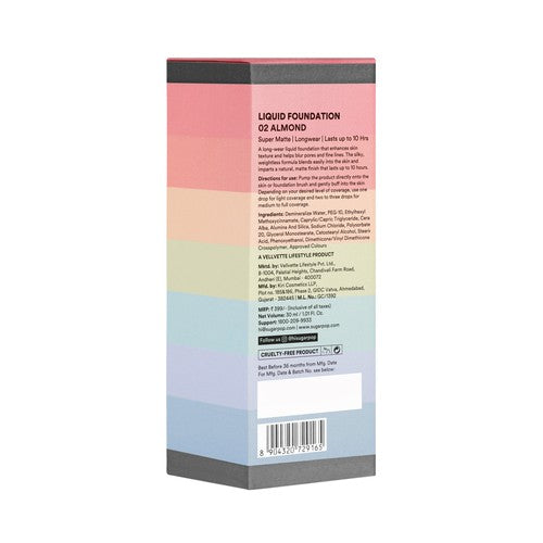 SUGAR POP Liquid Foundation 02 Almond