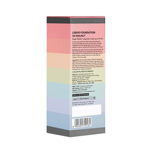 SUGAR POP Liquid Foundation 03 Walnut