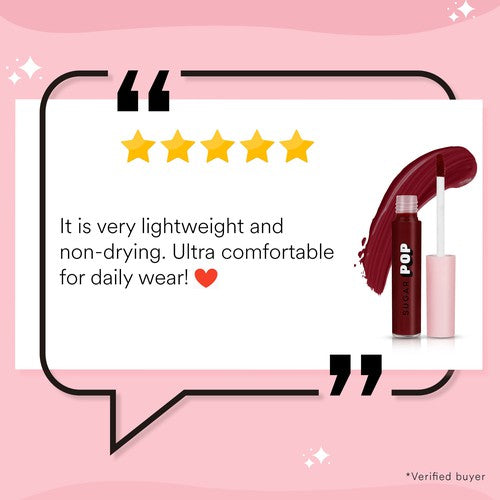 SUGAR POP Liquid Lipstick - 01 Burgundy