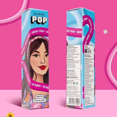 SUGAR POP Matte Lipcolour - 06 Garnet