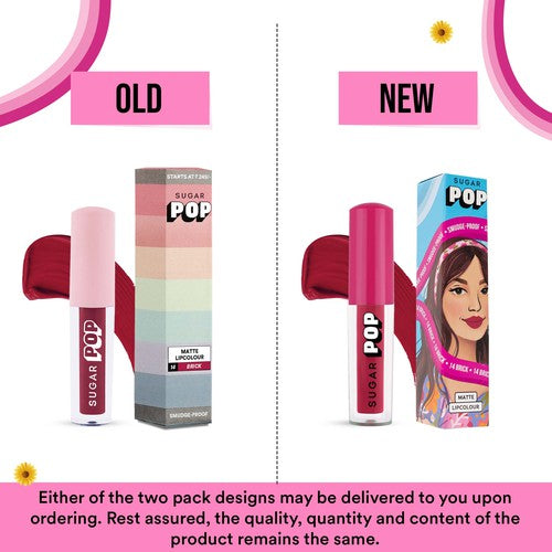 SUGAR POP Matte Lipcolour - 14 Brick