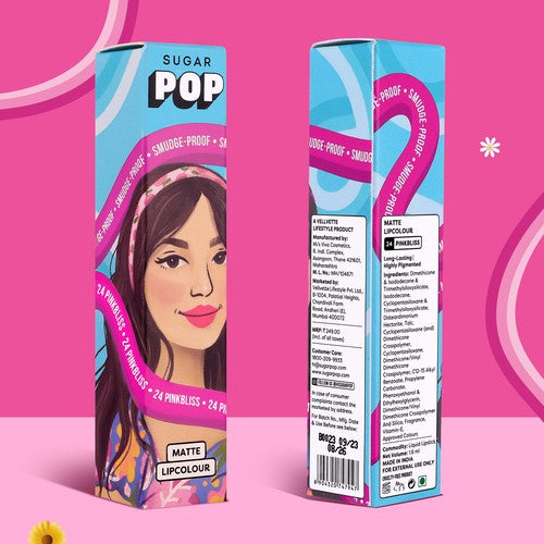 SUGAR POP Matte Lipcolour - 24 Pinkbliss