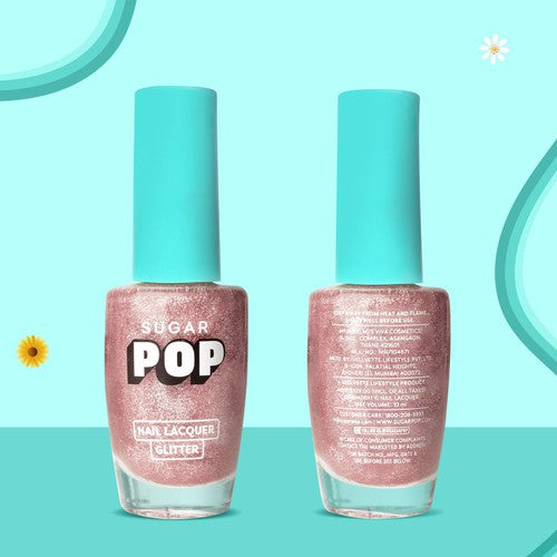 SUGAR POP Nail Lacquer Glitter - 01 Rose Quartz