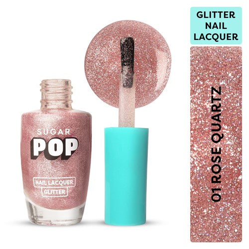 SUGAR POP Nail Lacquer Glitter - 01 Rose Quartz