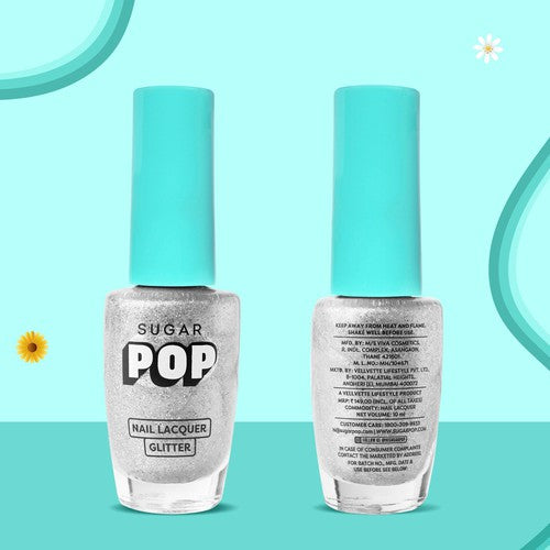 SUGAR POP Nail Lacquer Glitter - 04 Diamonds & Pearls