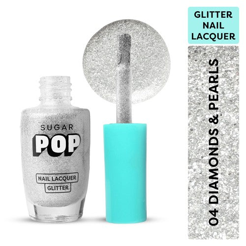 SUGAR POP Nail Lacquer Glitter - 04 Diamonds & Pearls