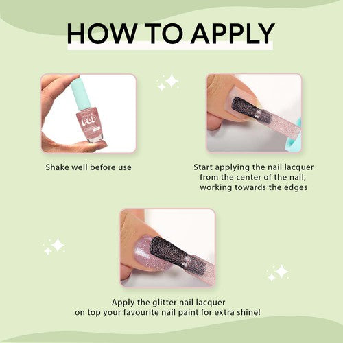 SUGAR POP Nail Lacquer Glitter - 05 Dazzling Diva