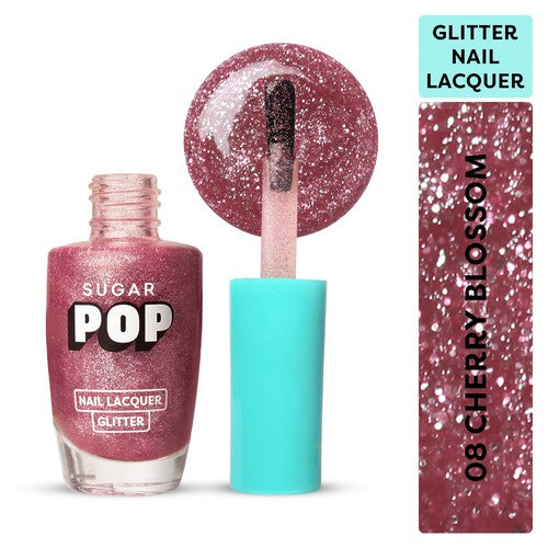 SUGAR POP Nail Lacquer Glitter 08 Cherry Blossom