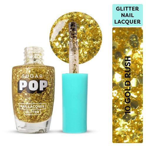 SUGAR POP Nail Lacquer Glitter 10 Gold Rush