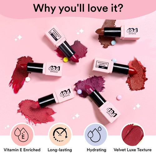 SUGAR POP Satin Matte Lipstick - Kit Option 1