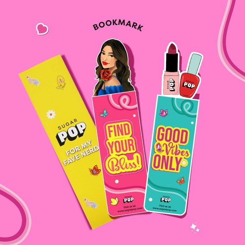 SUGAR POP Set of 2 Bookmark