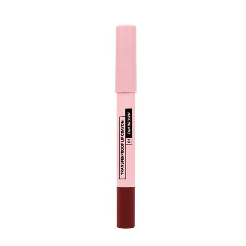 SUGAR POP Transferproof Lip Crayon 01 Tan Brown