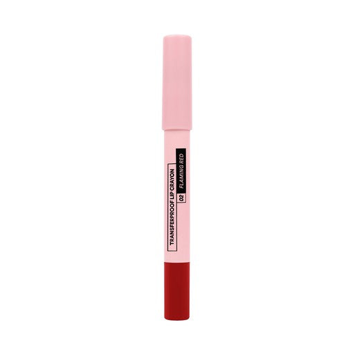 SUGAR POP Transferproof Lip Crayon 02 Flaming Red