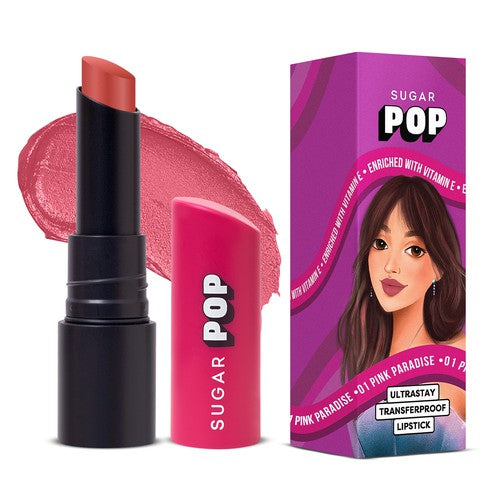 SUGAR POP Ultrastay Transferproof Lipstick 01 Pink Paradise