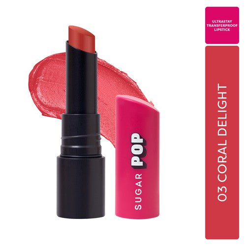 SUGAR POP Ultrastay Transferproof Lipstick 03 Coral Delight