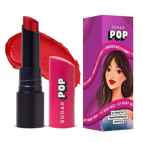 SUGAR POP Ultrastay Transferproof Lipstick 07 Ruby Red