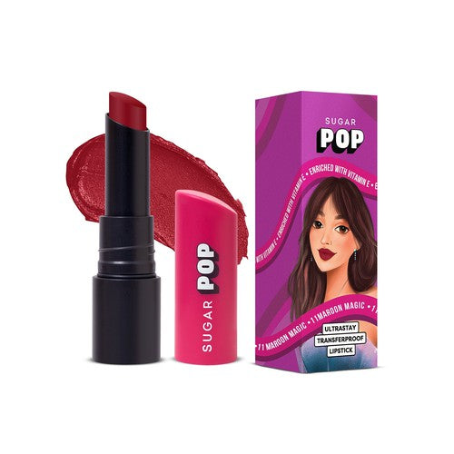 SUGAR POP Ultrastay Transferproof Lipstick 11 Maroon Magic