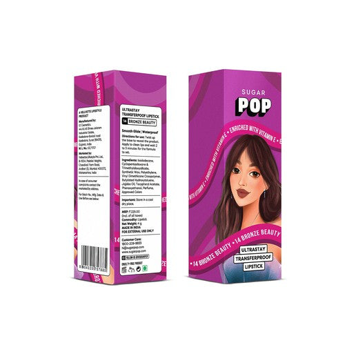SUGAR POP Ultrastay Transferproof Lipstick 14 Bronze Beauty