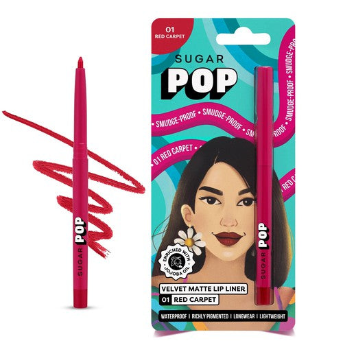 SUGAR POP Velvet Matte Lip Liner - 01 Red Carpet