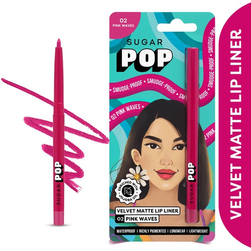SUGAR POP Velvet Matte Lip Liner - 02 Pink Wave