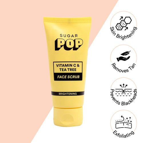 SUGAR POP Vitamin C & Tea Tree Face Scrub (Free Gift)